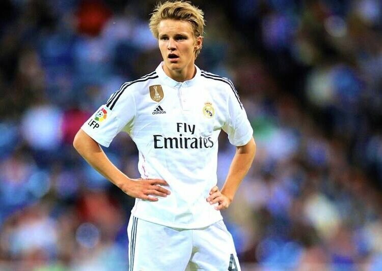 Martin Odegaard at Real Madrid in 2020 